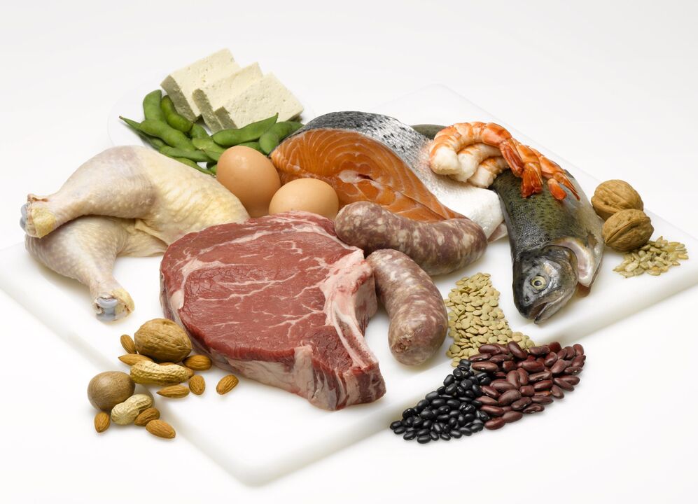 Протеиновата диета се основава на приема на храни, които съдържат протеини. 