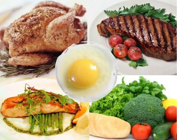 Ястия, включени в менюто за 14-дневна протеинова диета за отслабване